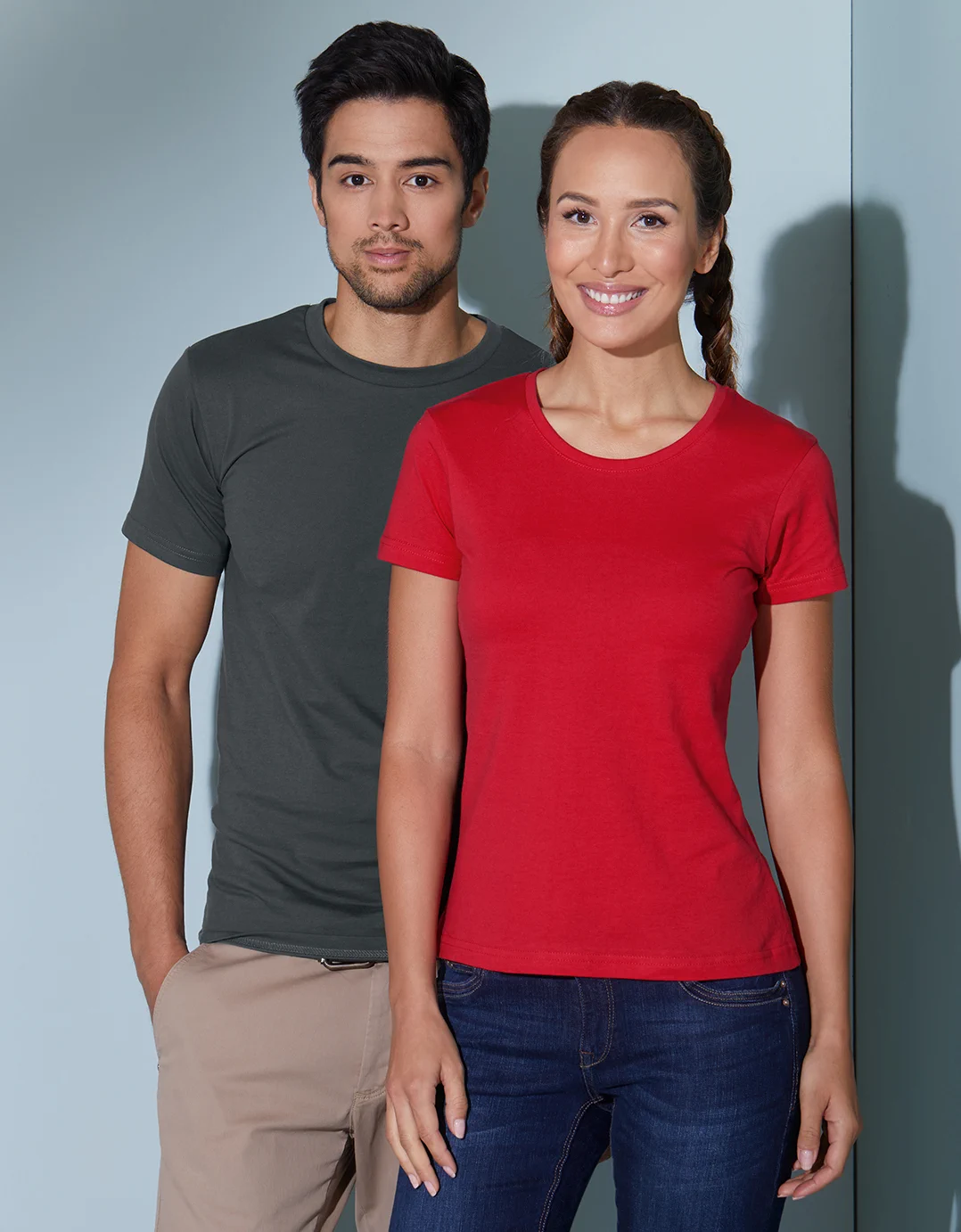jn971-ladies-slim-fit-t-shirt-model-0 James & Nicholson Ladies Slim Fit-T