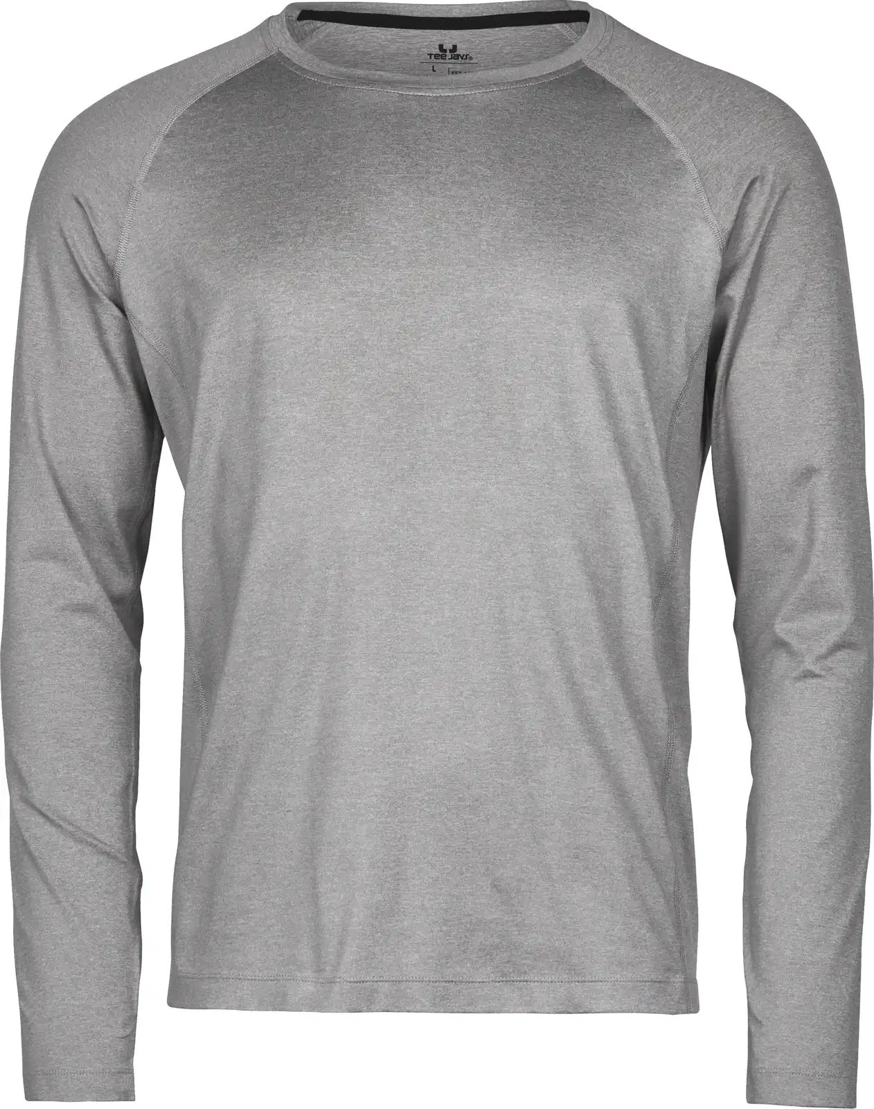 tee-jays-7022-long-sleeve-cooldry-t-shirt-greymelange-front-1 Tee Jays Long Sleeve CoolDry Tee