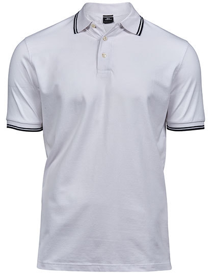 TEE JAYS Luxury Stripe Stretch Polo