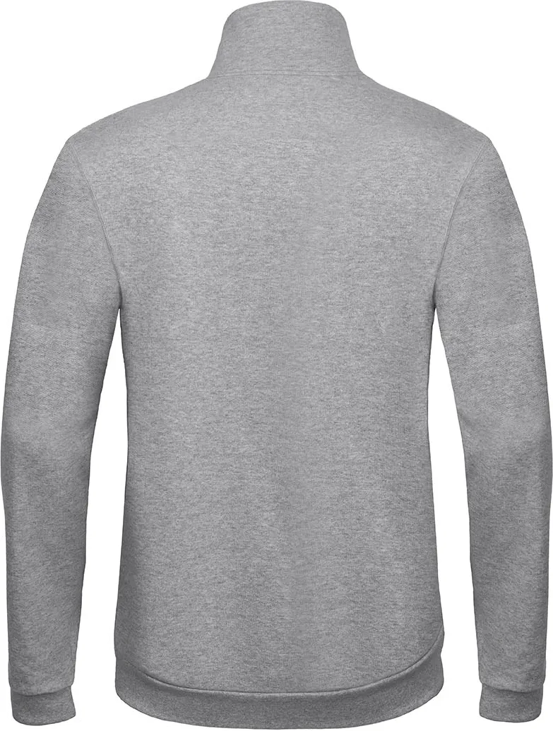 BC-WUI26-ID206-heathergrey-2 B&C ID.206 Sweat-Jacket 50/50