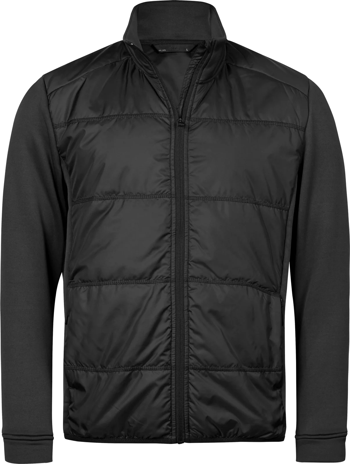 tee-jays-9110-hybrid-stretch-jacket-black-black-front-1 Tee Jays Men's Hybrid-Stretch Jacket