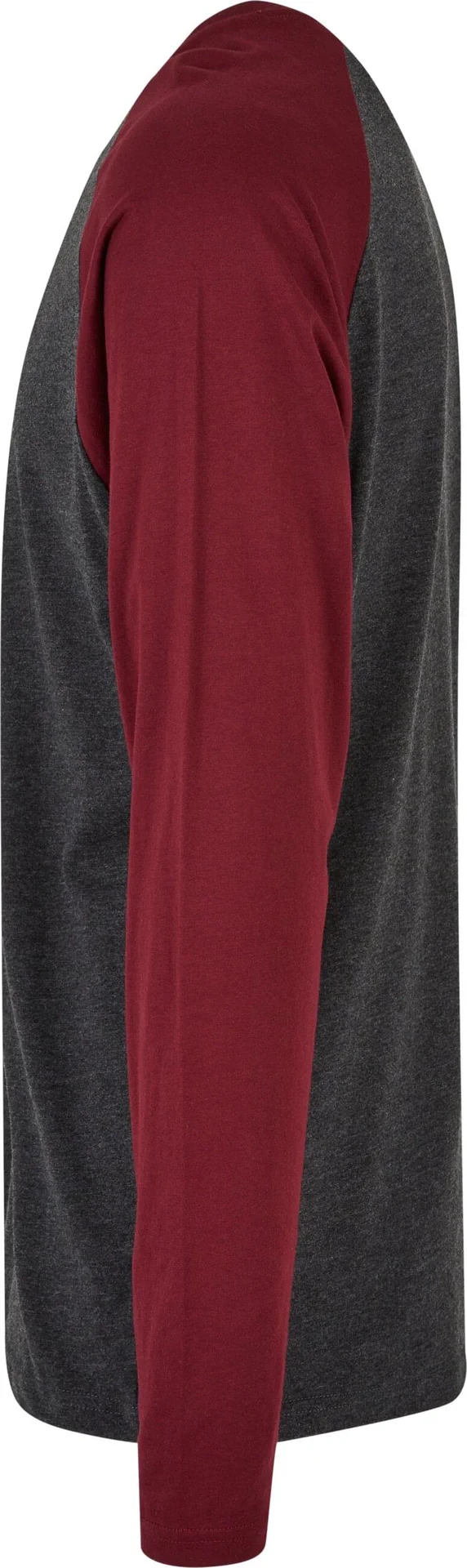 Build Your Brand Contrast Raglan Longsleeve T-Shirt