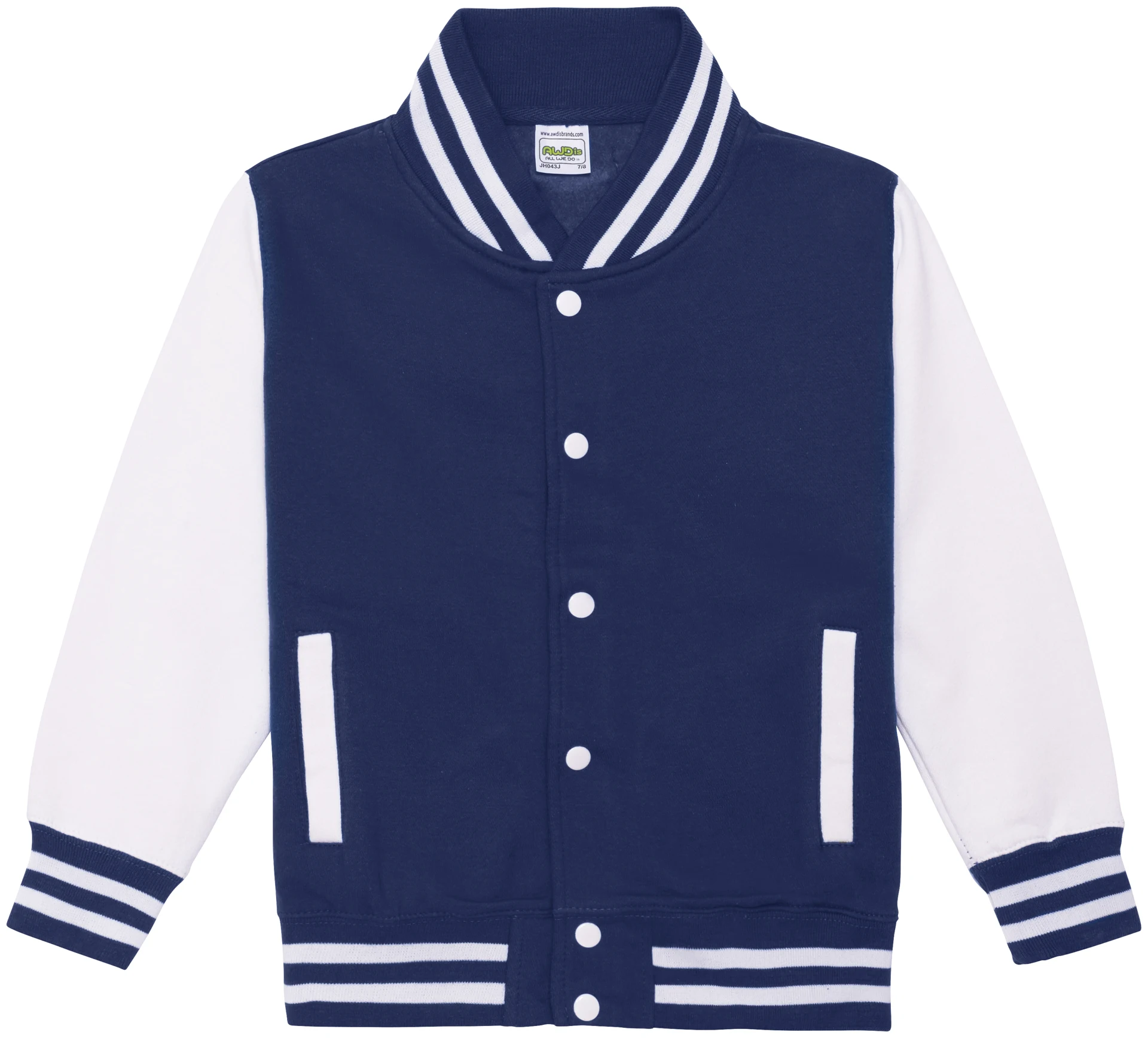 Just Hoods Kids Varsity Jacket