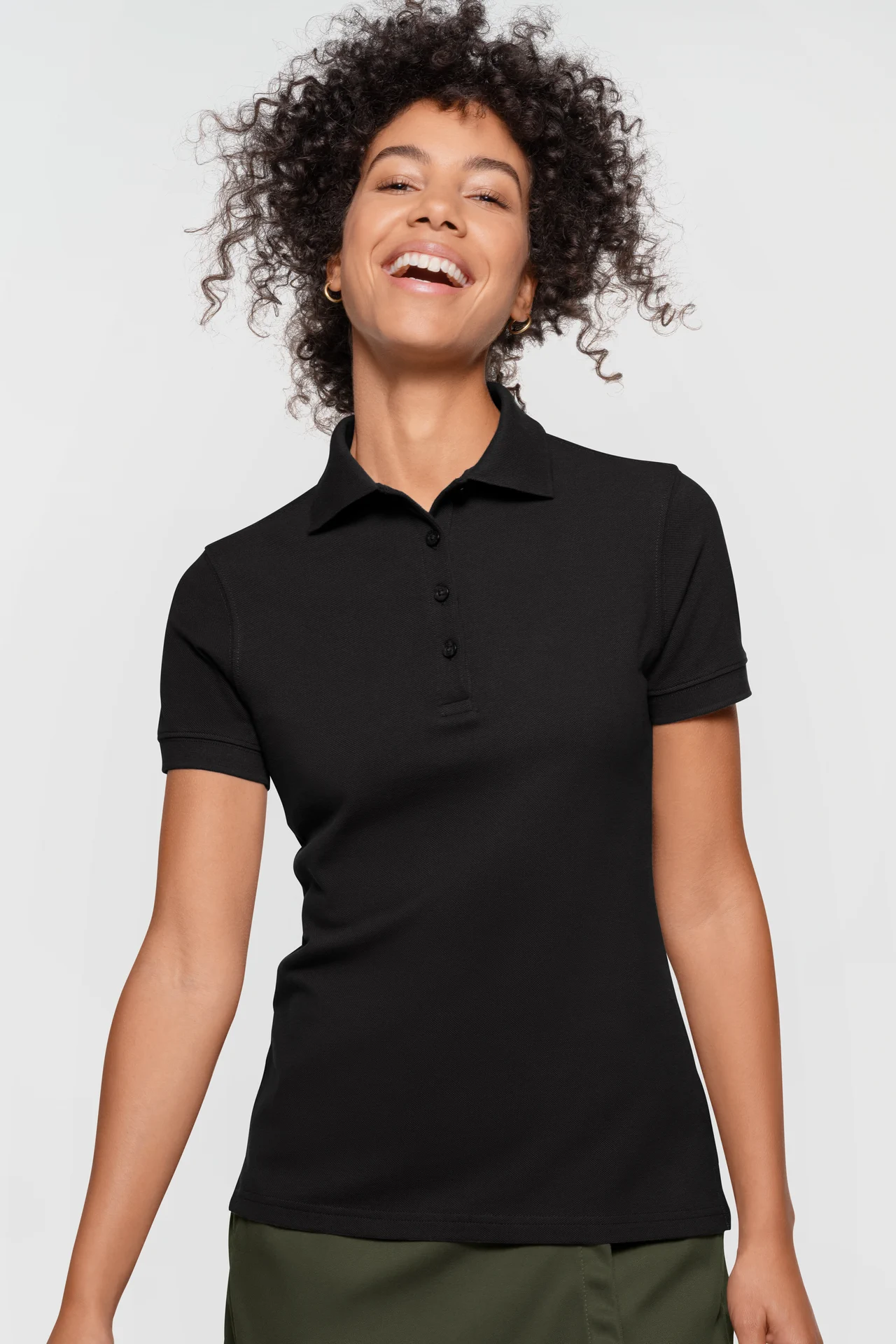 HAKRO Damen Label-Free Poloshirt 303 Heavy MIKRALINAR® ECO