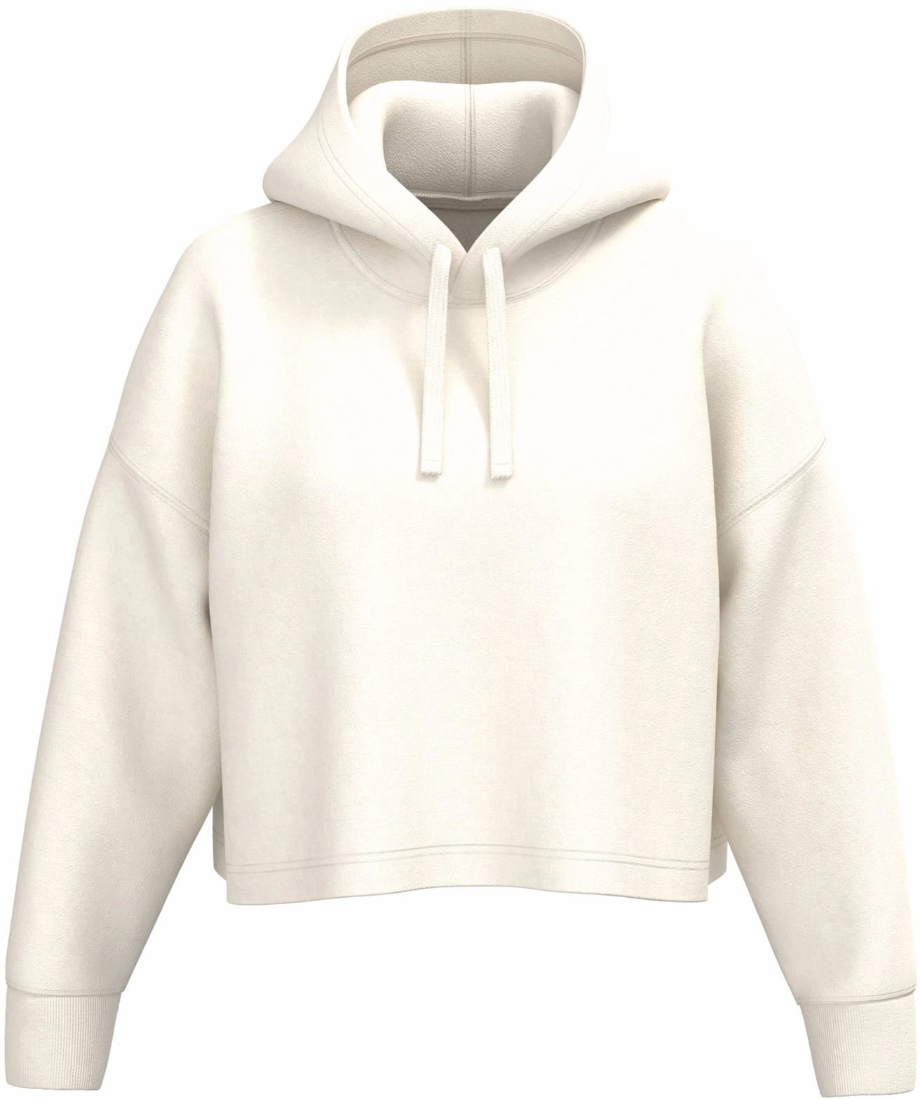 kariban-PA396-damen-cropped-kapuzen-sweater-coconutmilk-front-3 Kariban Damen Cropped Kapuzen Sweater