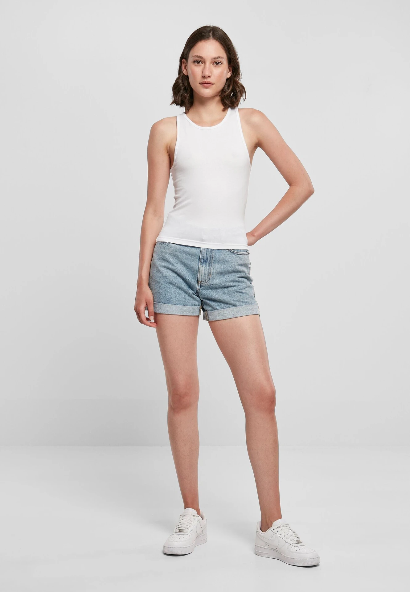 Build Your Brand Ladies Racer Back Top