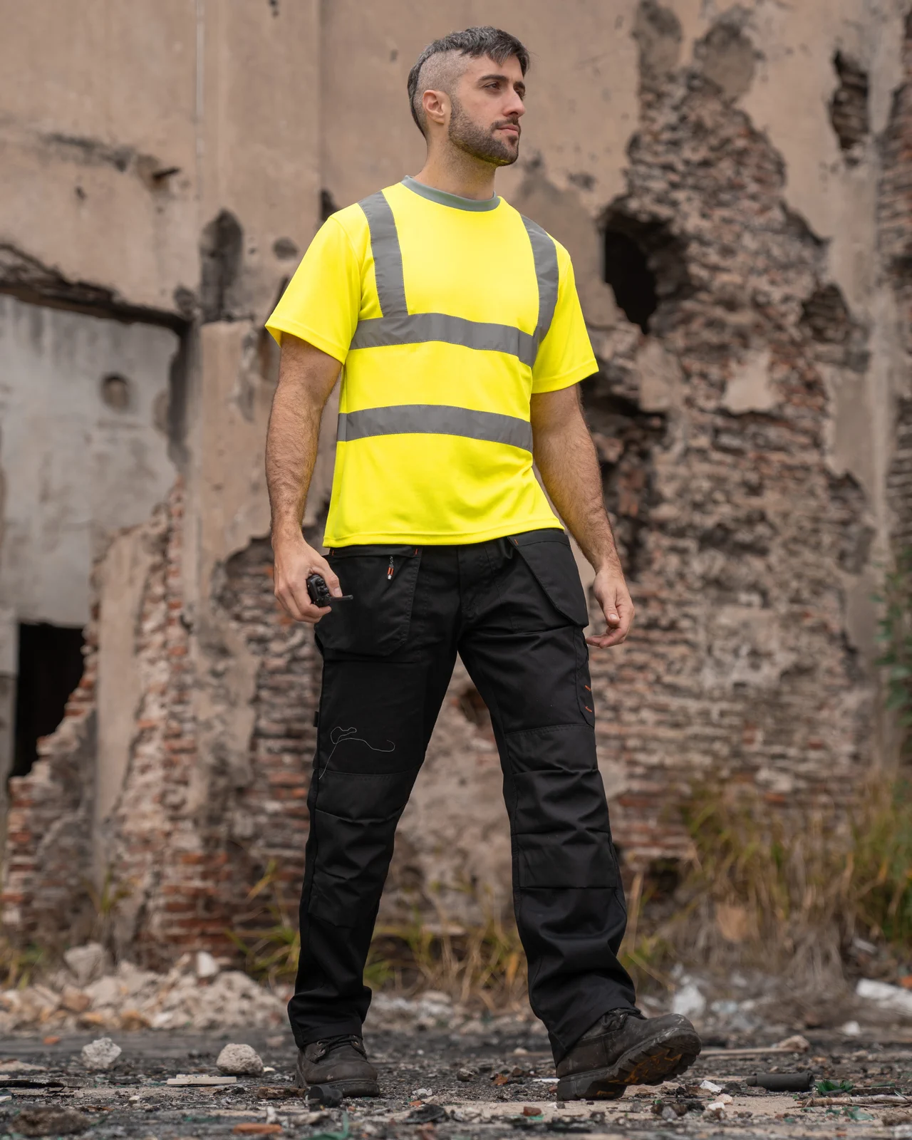 korntex-kxpcshirt-heavy-duty-polycotton-hi-vis-t-shirt-barcelona-signalyellow-model-1 Korntex Heavy Duty Polycotton Hi-Vis T-Shirt Barcelona