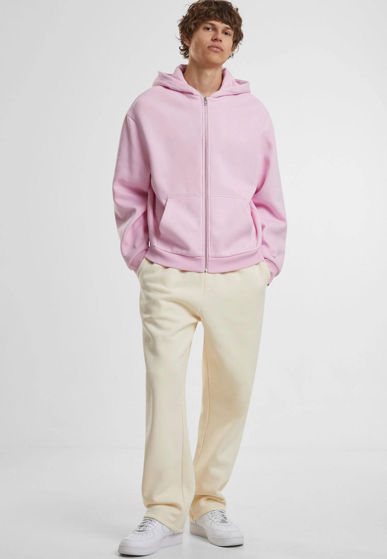 Build Your Brand Fluffy Track Sweatpants