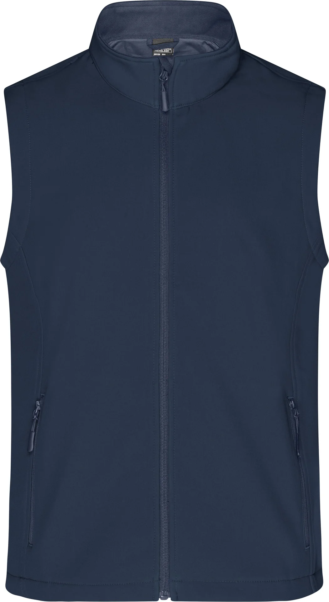 jn1128-mens-promo-softshell-vest-navy-navy-front-3 James & Nicholson Men's Promo Softshell Vest