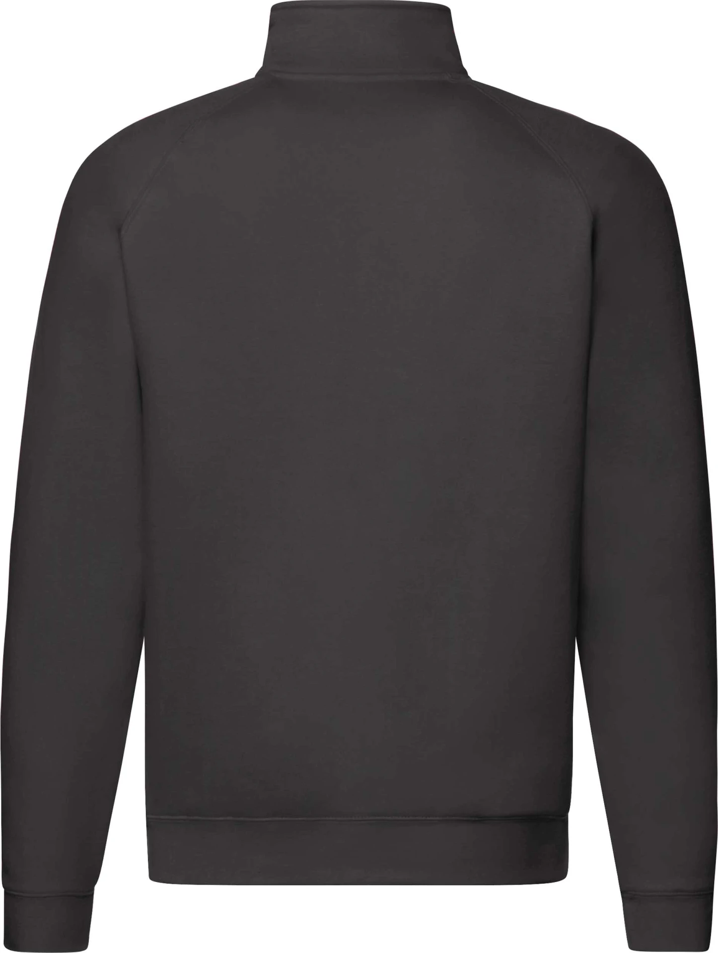 fruit-of-the-loom-62-032-0-premium-zip-neck-raglan-sweatshirt-black-6 F.O.L. Zip-Neck Sweat mit 1/4 Zip