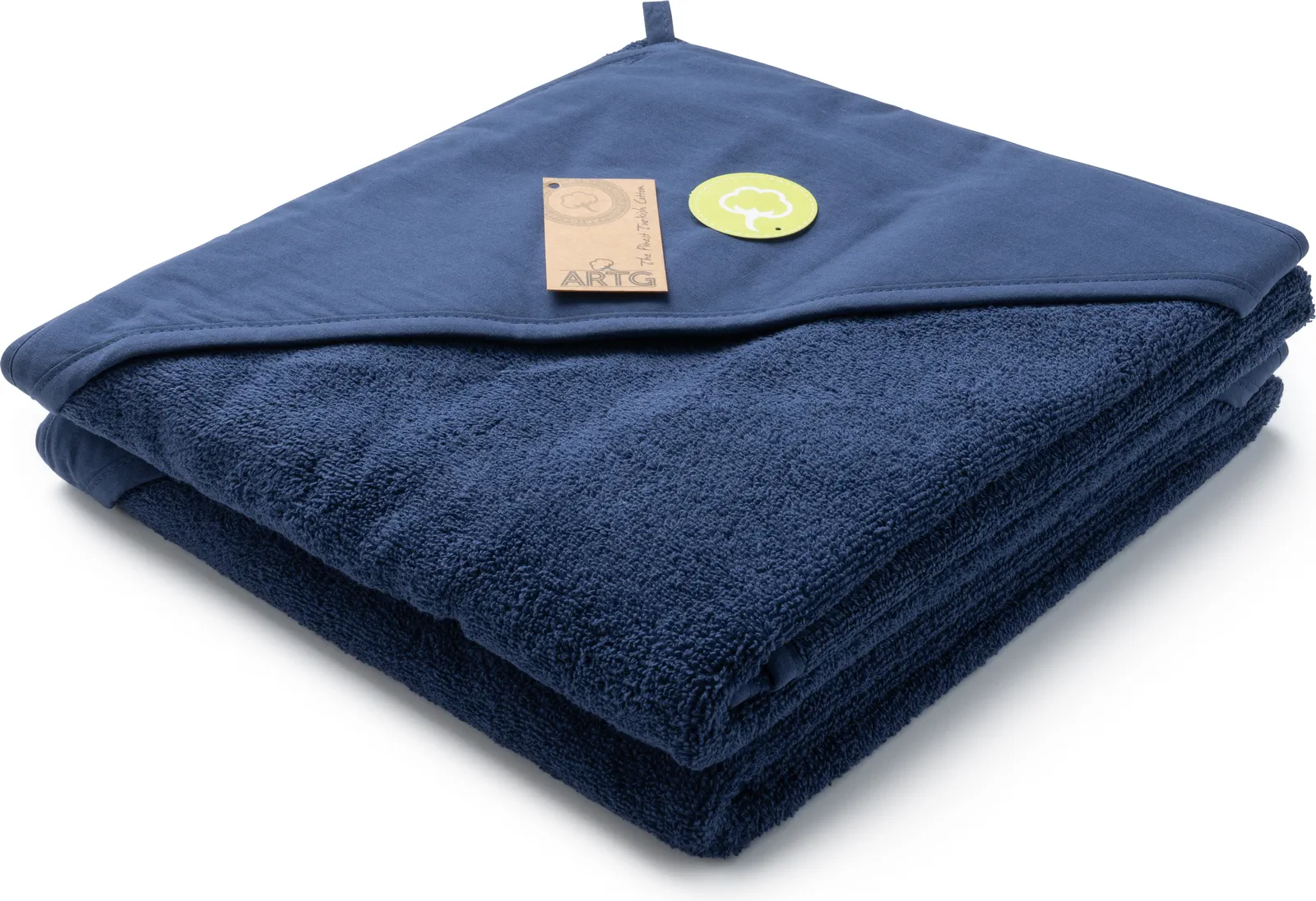 artg-ar732-print-me-baby-hooded-towel-frenchnavy-front-1 ARTG PRINT-Me® Baby Hooded Towel
