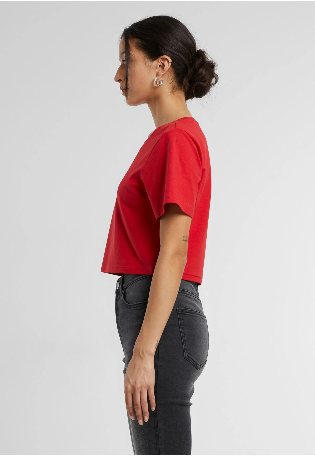 Build Your Brand Ladies Cropped Tee