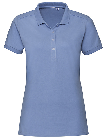 Russell Ladies` Fitted Stretch Polo