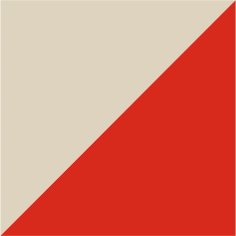 off white/bright red