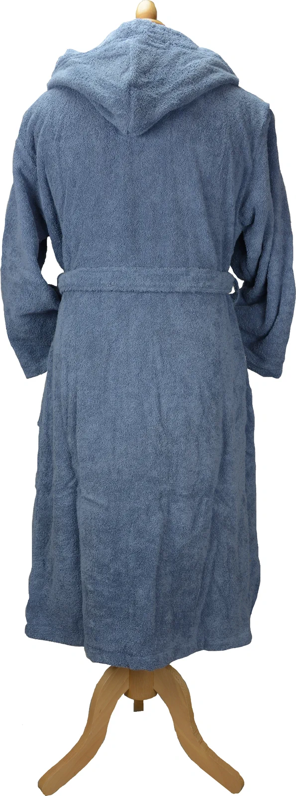 artg-ar026-bathrobe-with-hood-jeansblue-back-3 ARTG Bathrobe With Hood