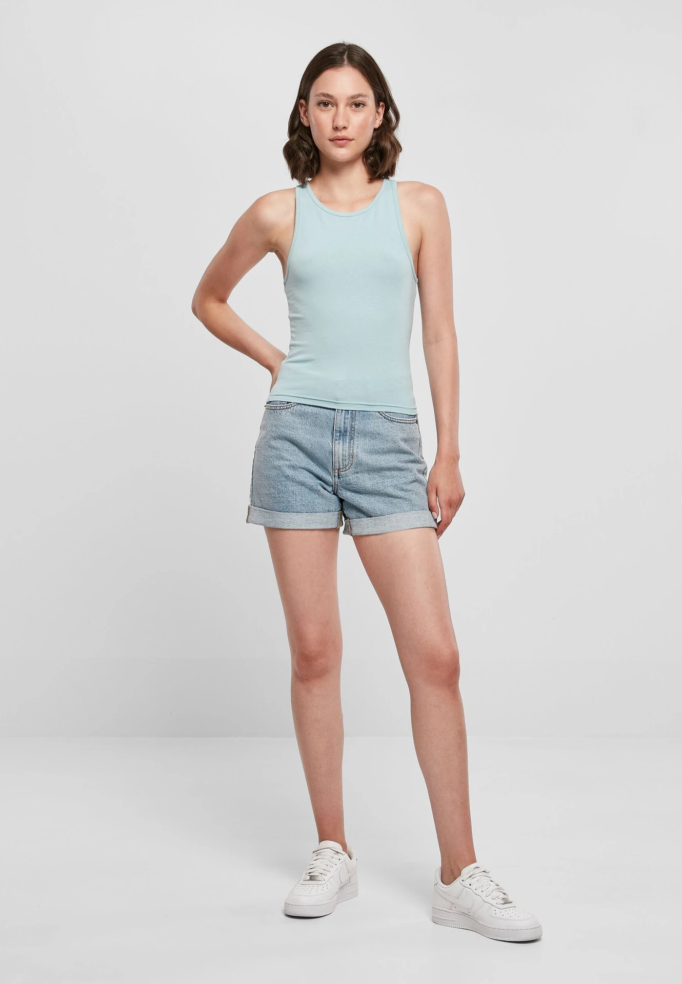 Build Your Brand Ladies Racer Back Top