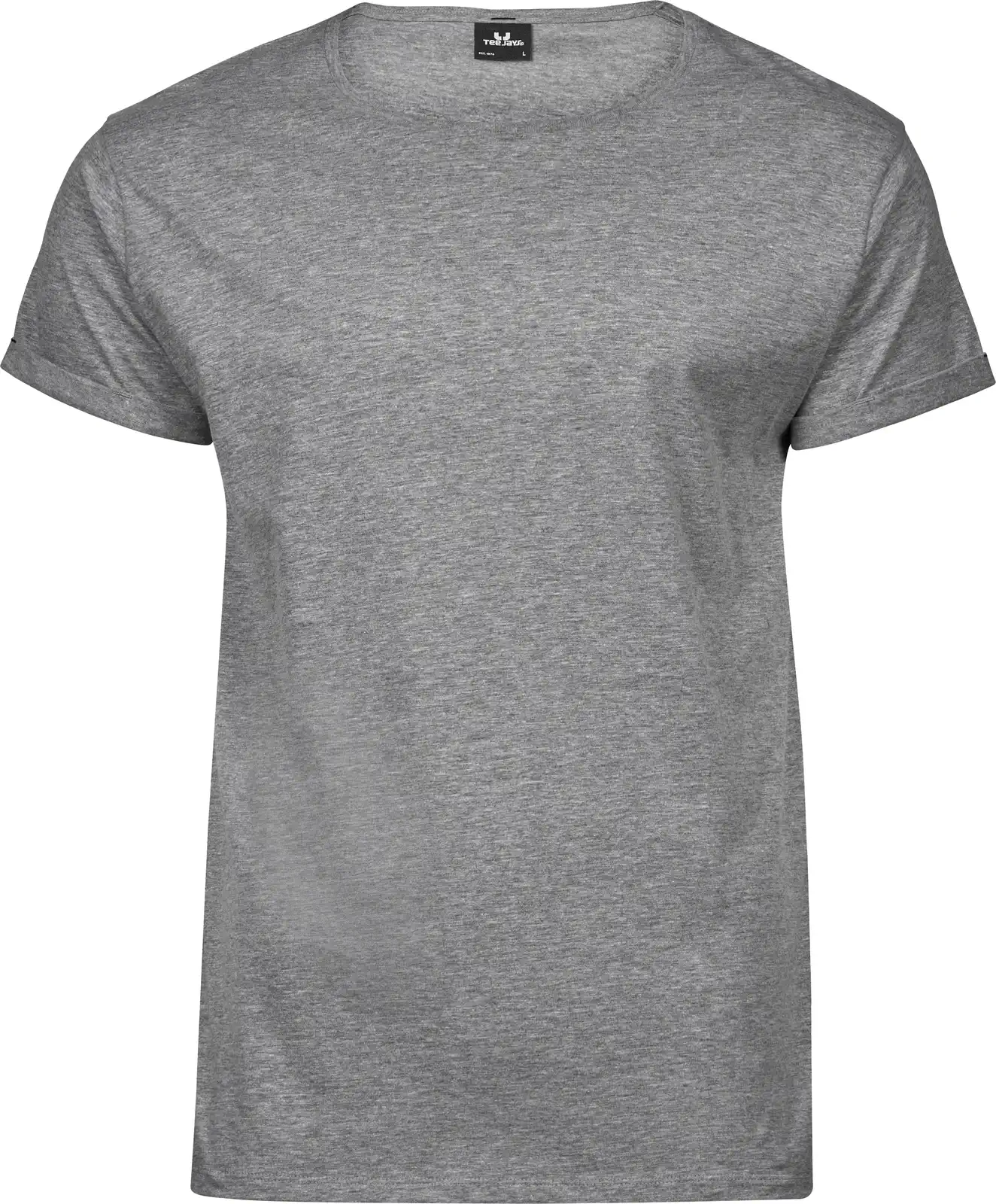 tee-jays-5062-mens-roll-up-t-shirt-heathergrey-front-1 Tee Jays Men's Roll-Up Tee