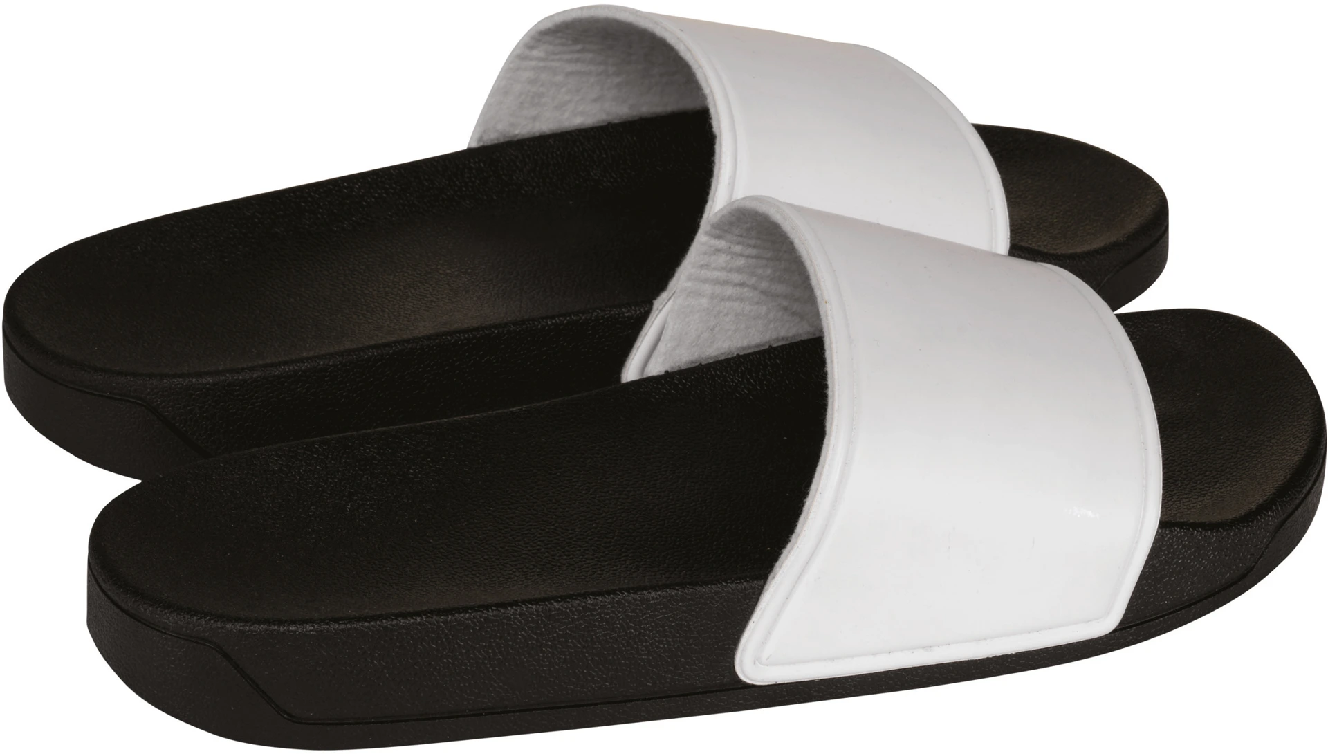 kariban-PA970-badesandalen-black-white-front-3 Kariban Badesandalen