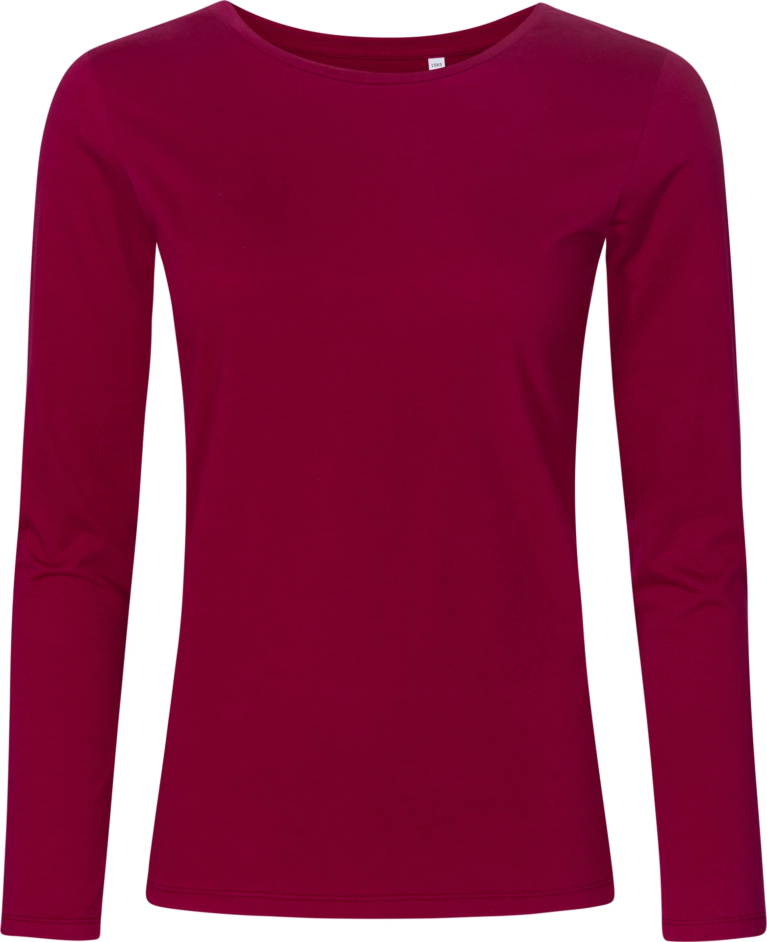 promodoro-1565-womens-roundneck-t-shirt-long-sleeve-berry-front-3 Promodoro X.O Women´s Roundneck T-Shirt Long Sleeve