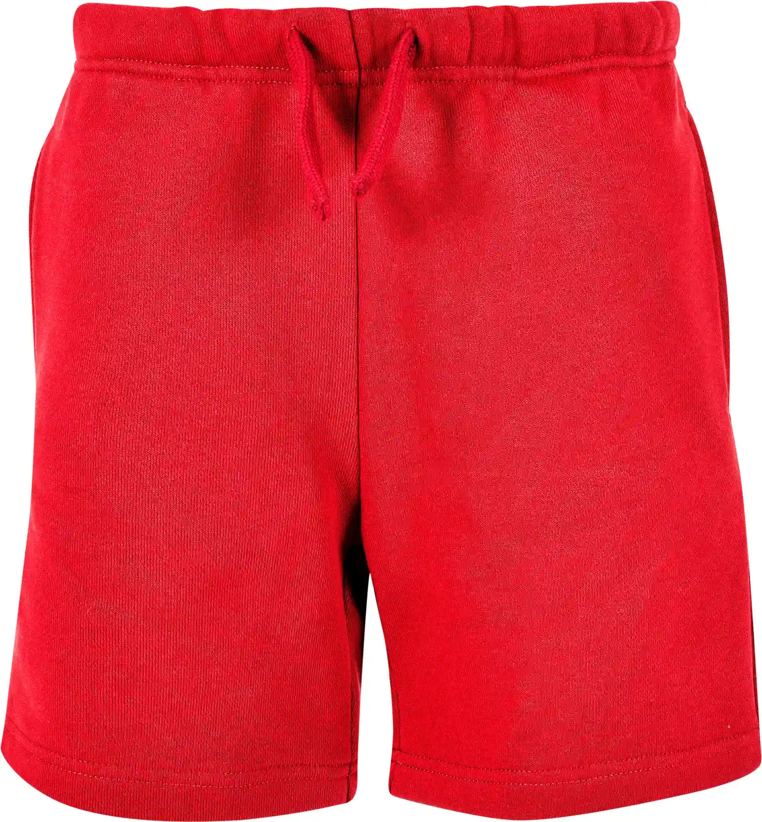 BYB-BB034-kids-basic-sweatshorts-cityred-front-4 Build Your Brand Kids Basic Sweatshorts