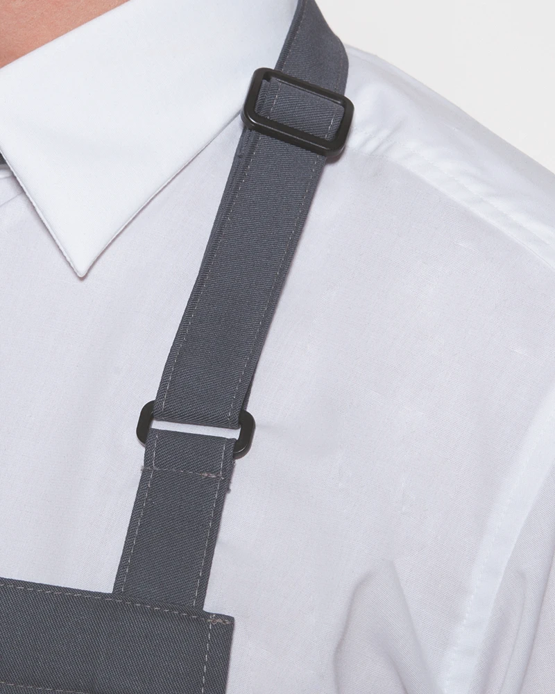 KARLOWSKY Übergrößen Latzschürze Basic mit Schnalle und Tasche