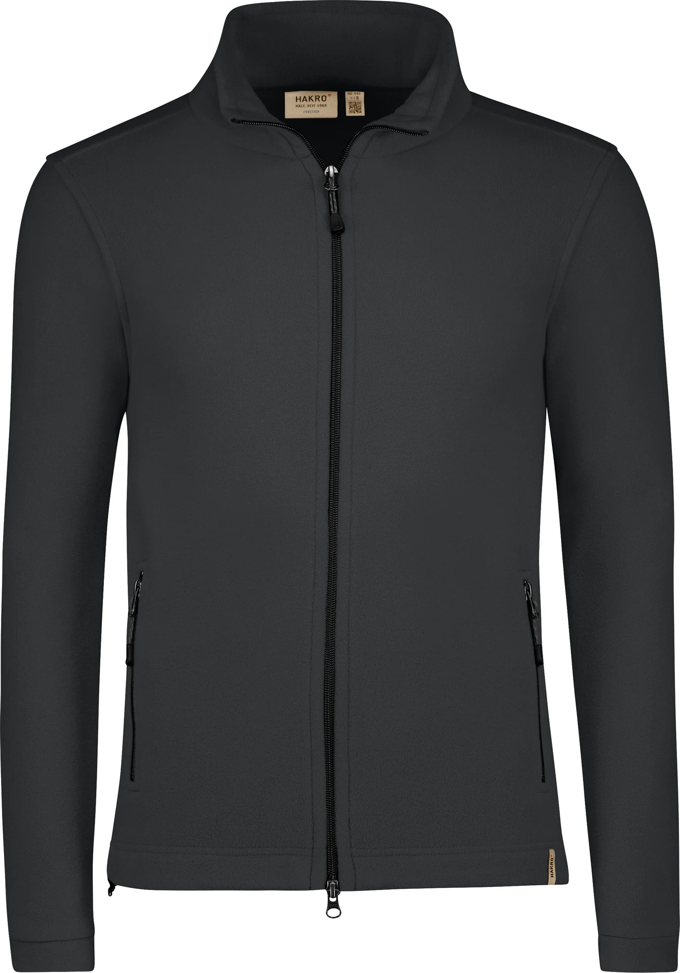 hakro-846-fleecejacke-eco-anthrazit-front-1 HAKRO Fleecejacke 846 ECO