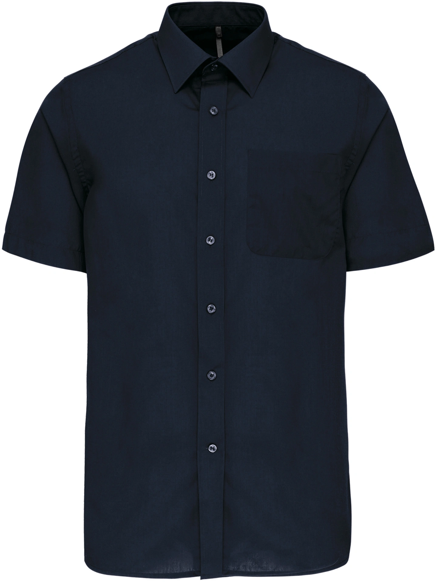 K551-popeline-hemd-ace-kurzarm-navy-front-3 Kariban Popeline Hemd "Ace" kurzarm