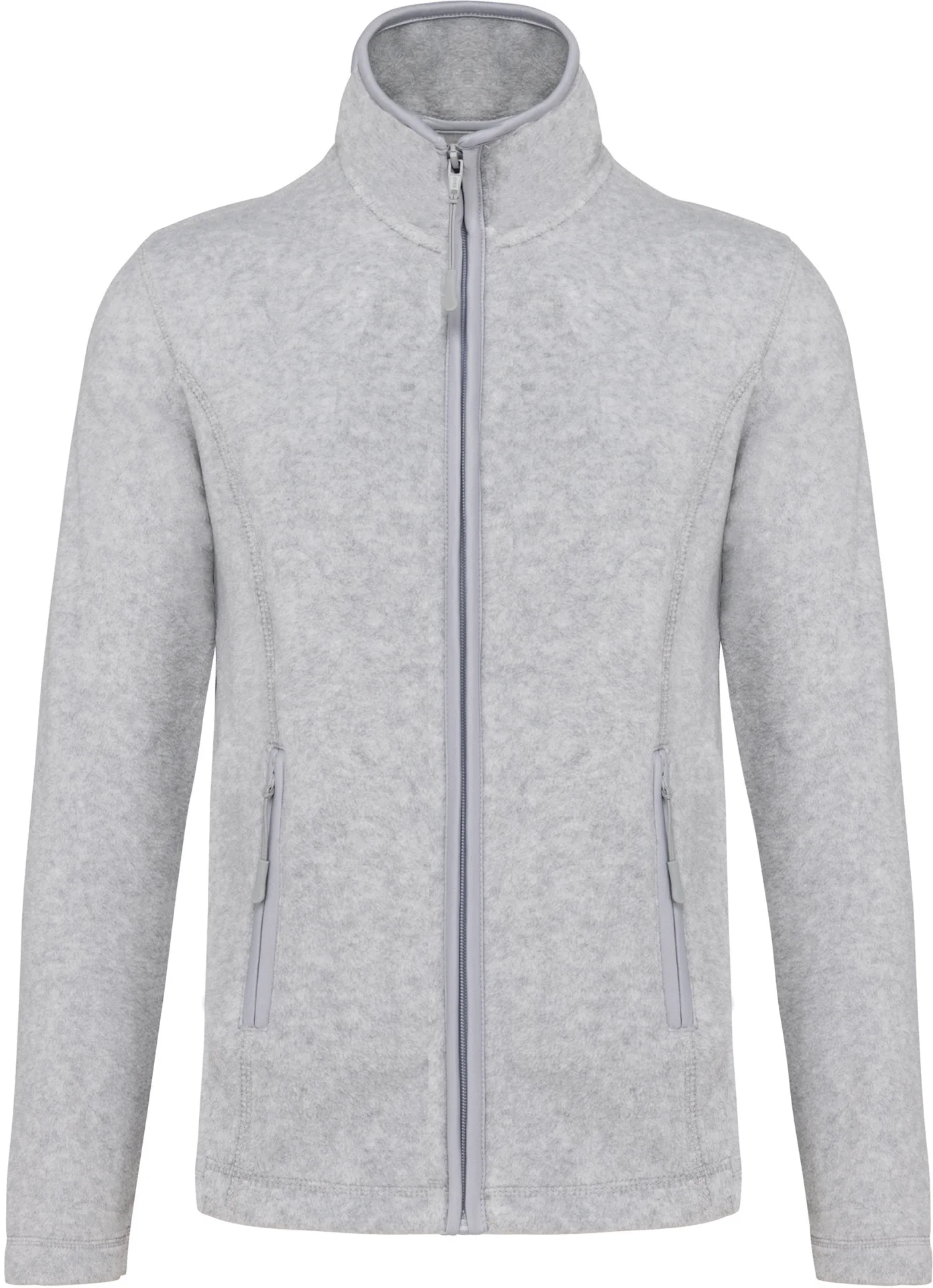 kariban-K907-damen-microfleece-jacke-maureen-ashheather-front-3 Kariban Damen Fleece Jacke "Maureen"