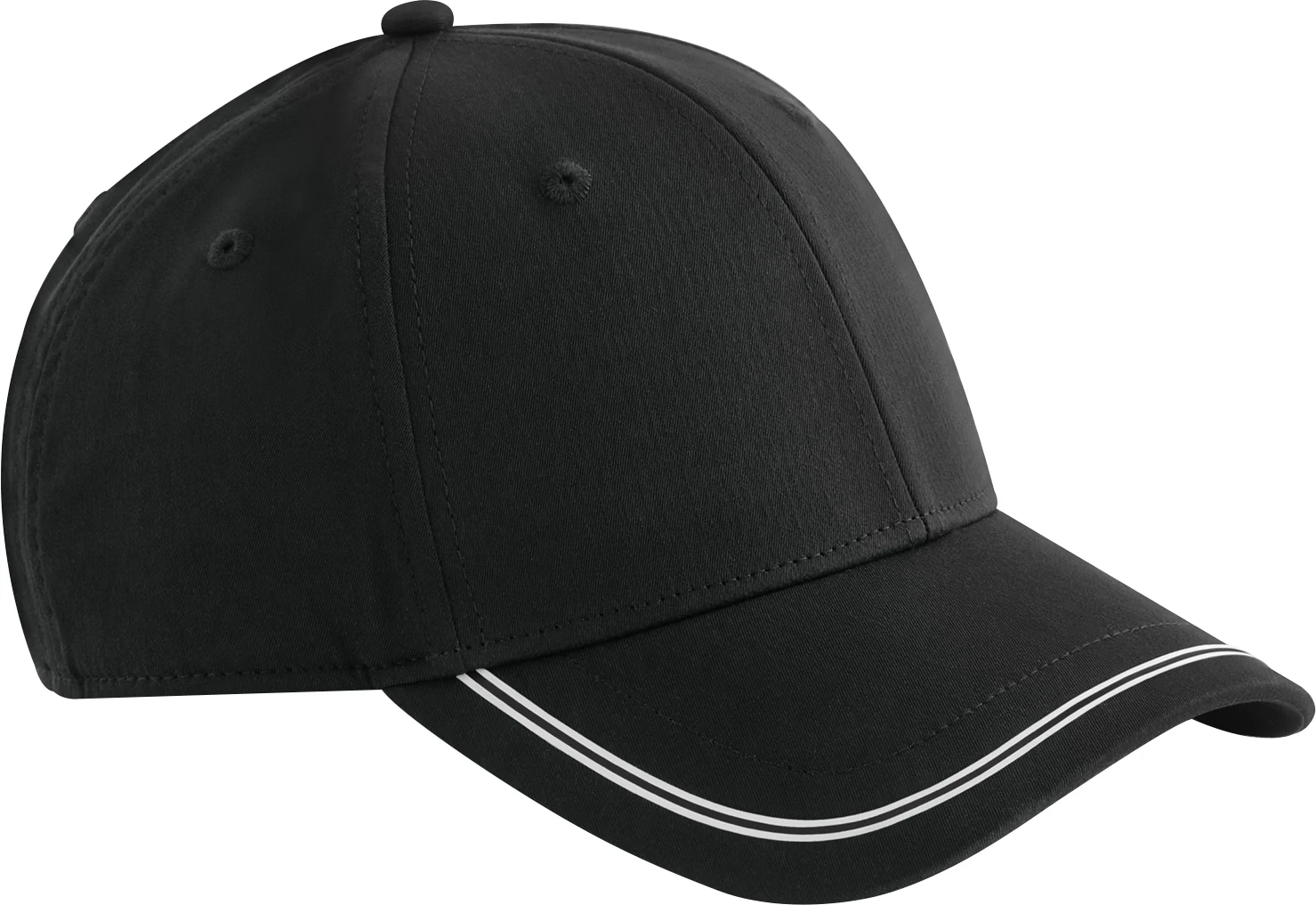 beechfield-B166R-match-day-cap-black-white-front-2 Beechfield Match Day Cap