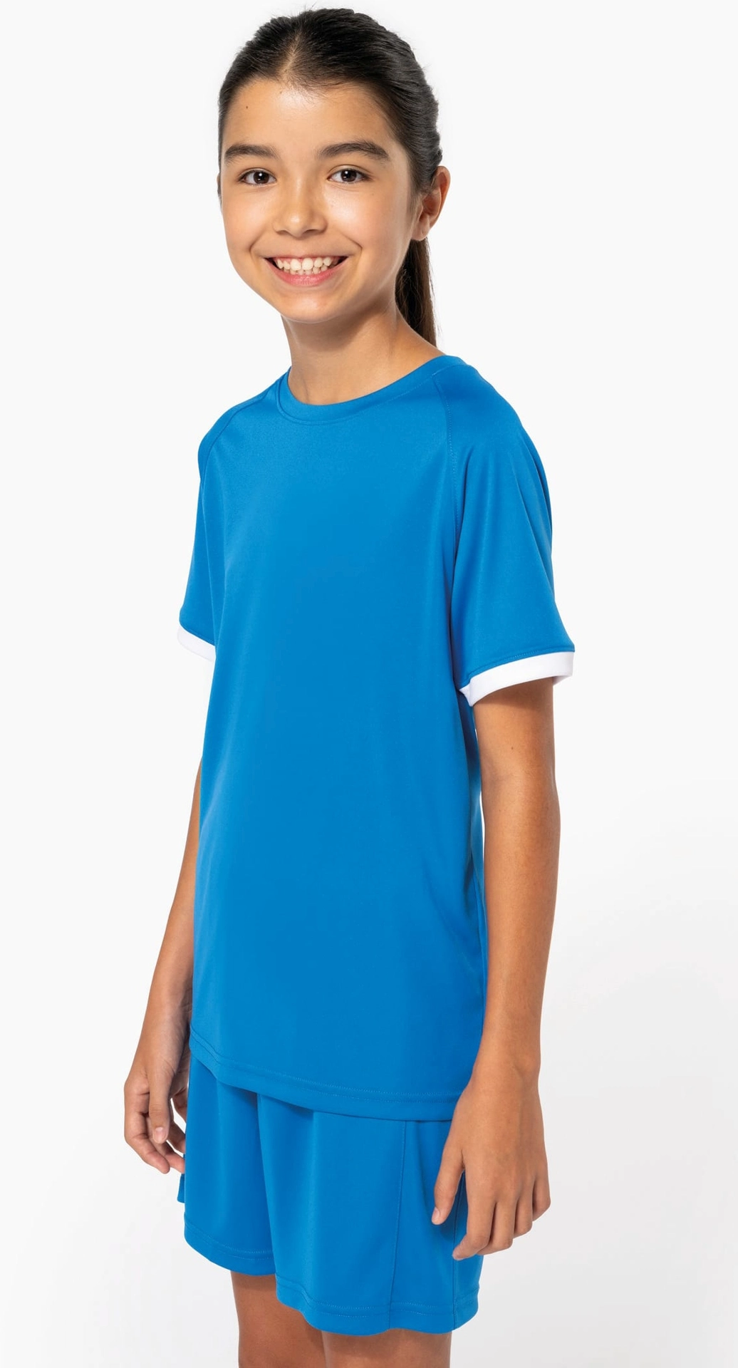 Kariban Kinder Kontrast Sport Shirt