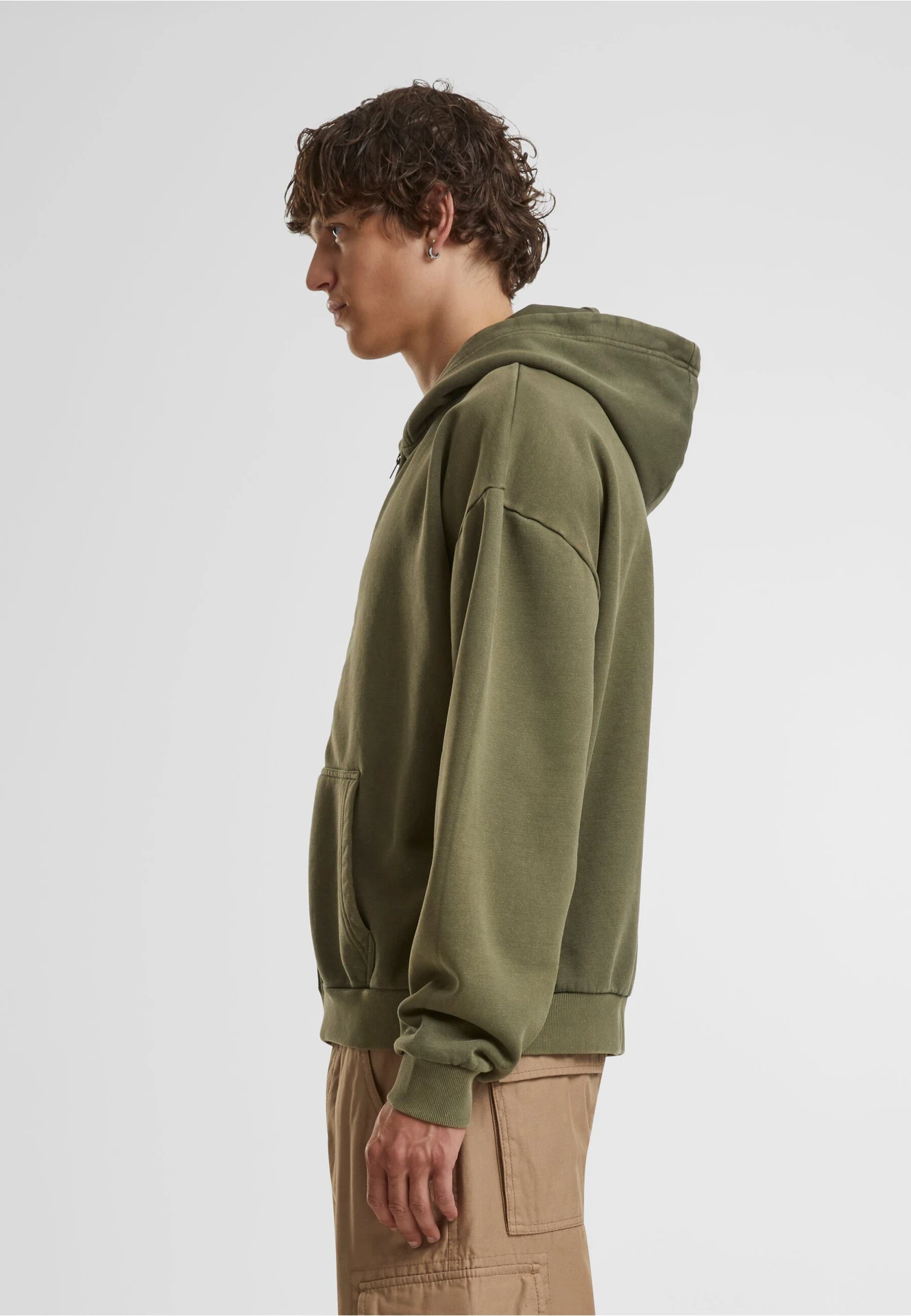 Build Your Brand Vintage Heavy Zip Hoodie