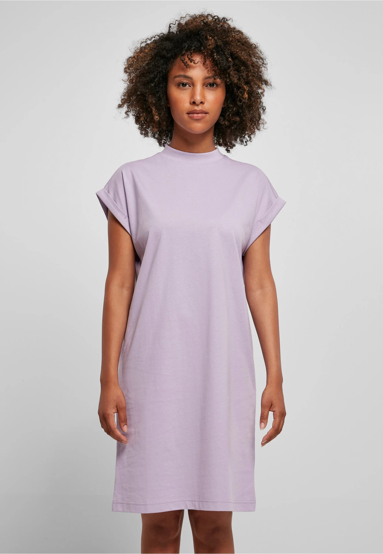 Build Your Brand Ladies Turtle Extended Shoulder Dress