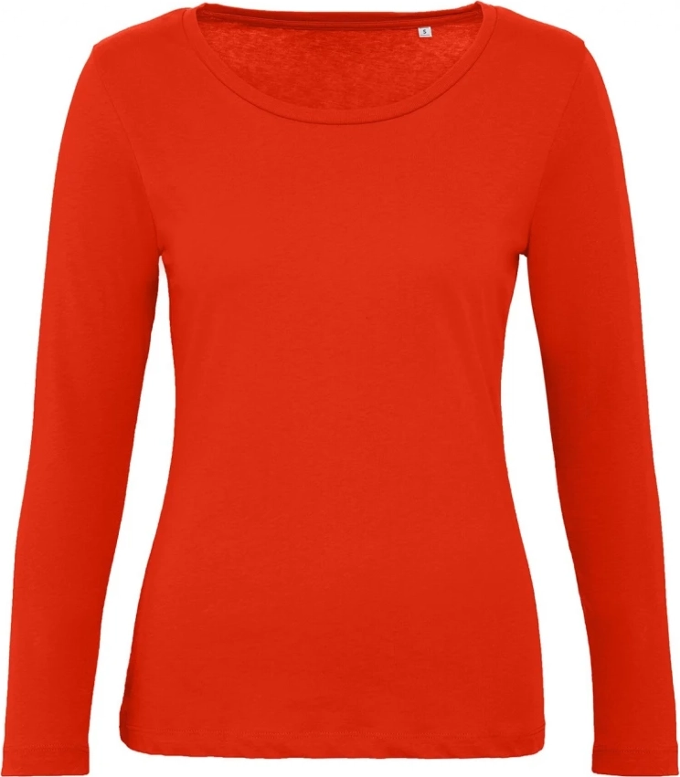 bc-tw071-inspire-longsleeve-t-women-red-front-2 B&C Inspire Long Sleeve T Women