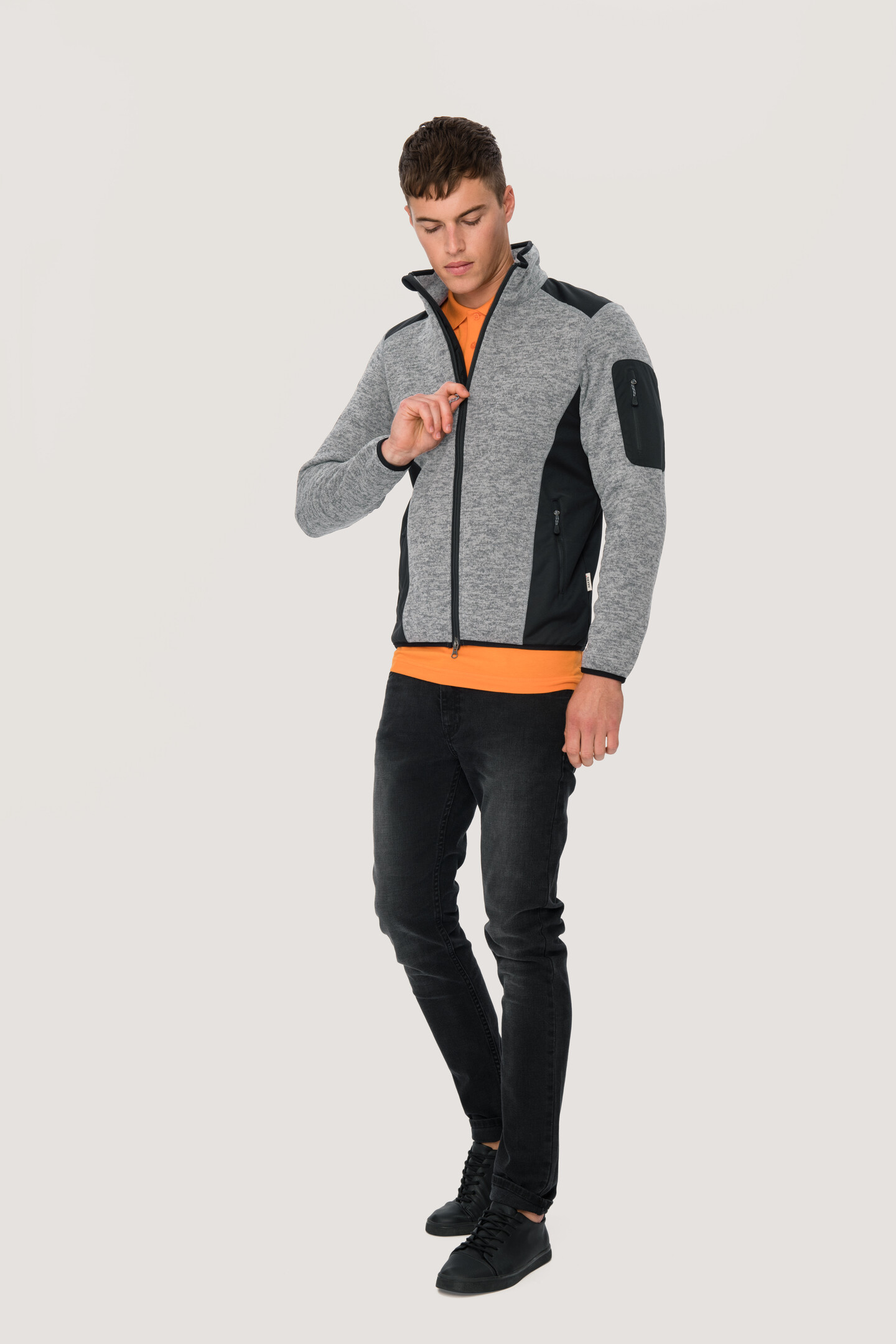 HAKRO Strickfleece-Jacke 836 Dawson