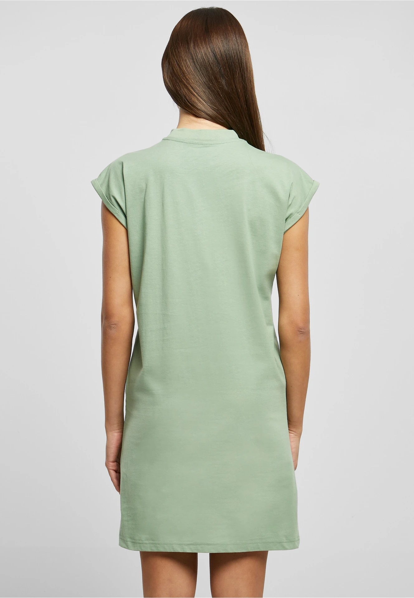 Build Your Brand Ladies Turtle Extended Shoulder Dress