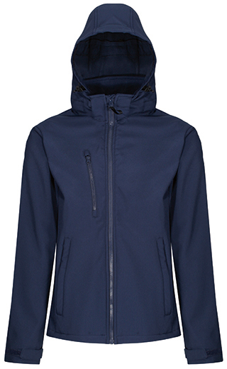 regatta-tra701-venturer-3-layer-printable-hooded-softshell-jacket-navy-navy-front-2 Regatta Venturer 3-Layer Printable Hooded Softshell Jacket