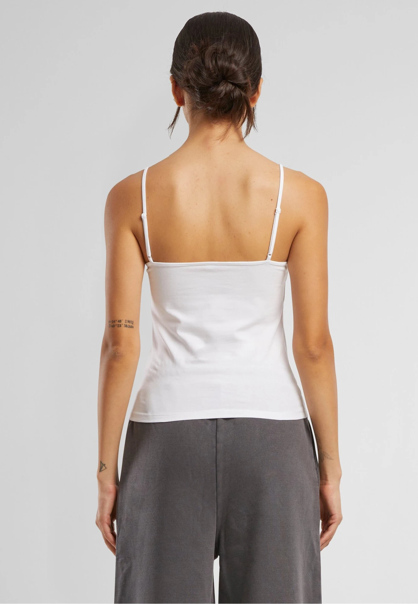 Build Your Brand Ladies Stretch Jersey Short Slim Top