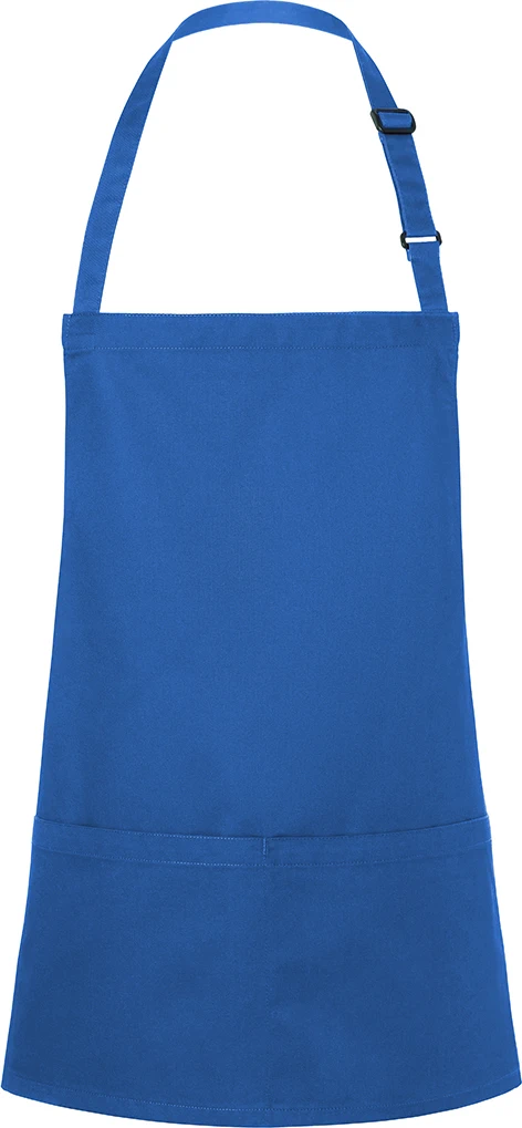 KARLOWSKY kurze Latzschürze Basic mit Schnalle und Tasche