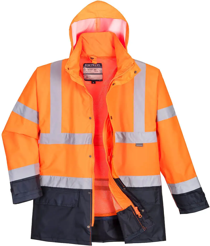 PORTWEST S768 Warnschutz 5-in-1 Kontrast Exekutiv Jacke