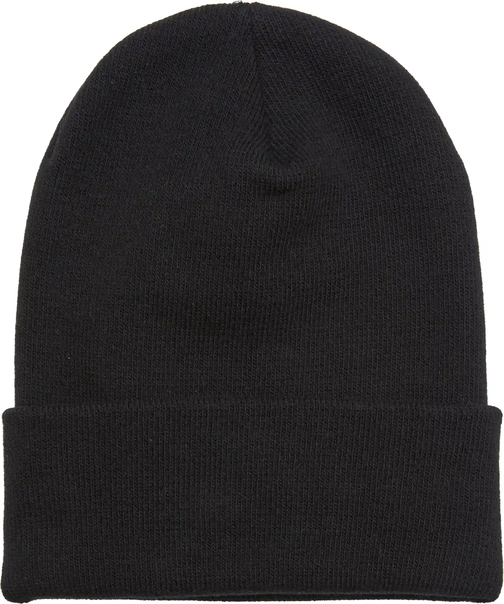 flexfit-1501oc-heavyweight-organic-long-beanie-black-front-1 FLEXFIT Heavyweight Organic Long Beanie