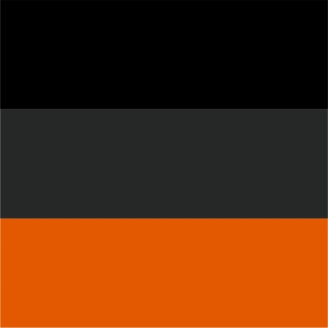 black/grey/orange