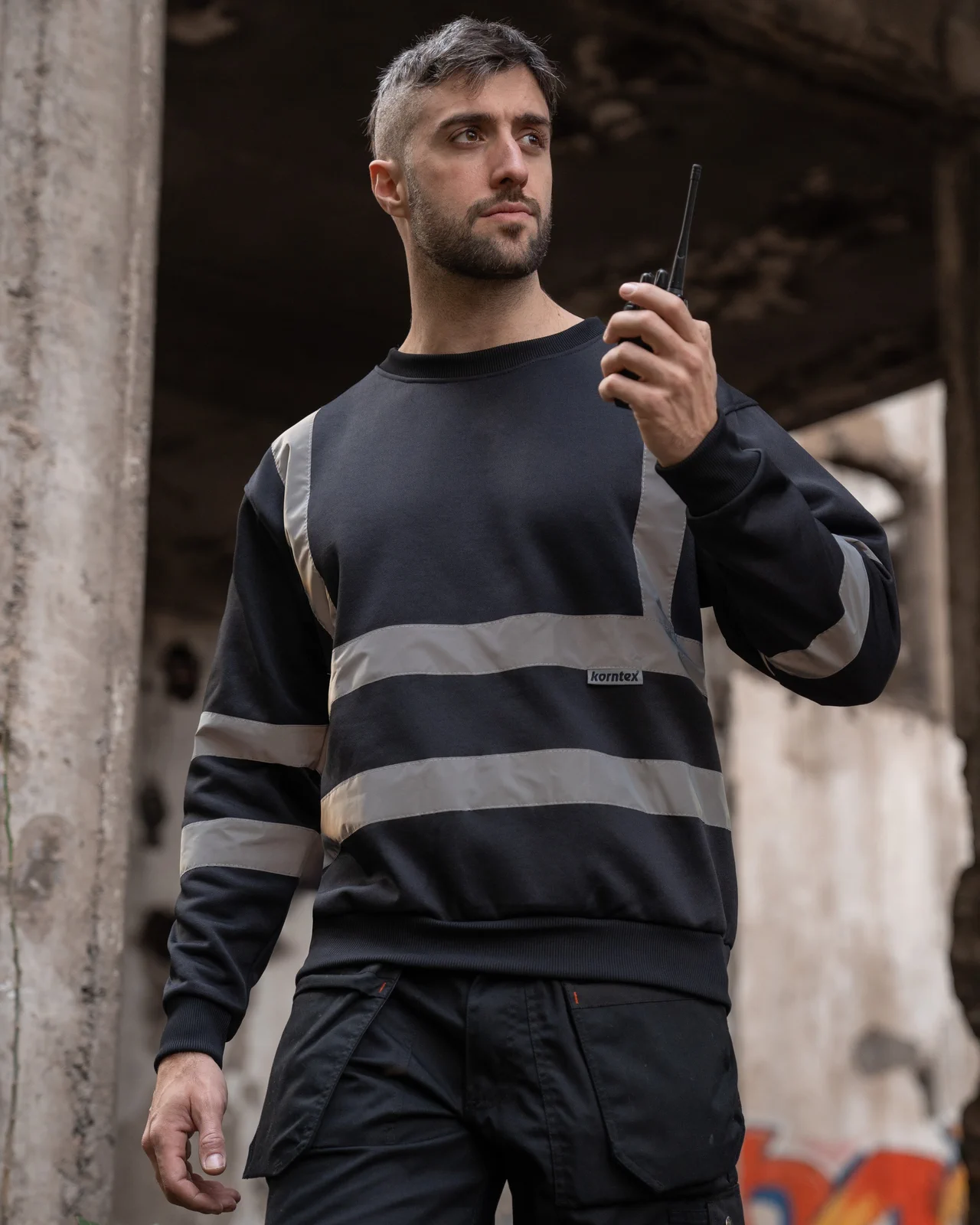 Korntex Hi-Vis Workwear Sweatshirt Limerick