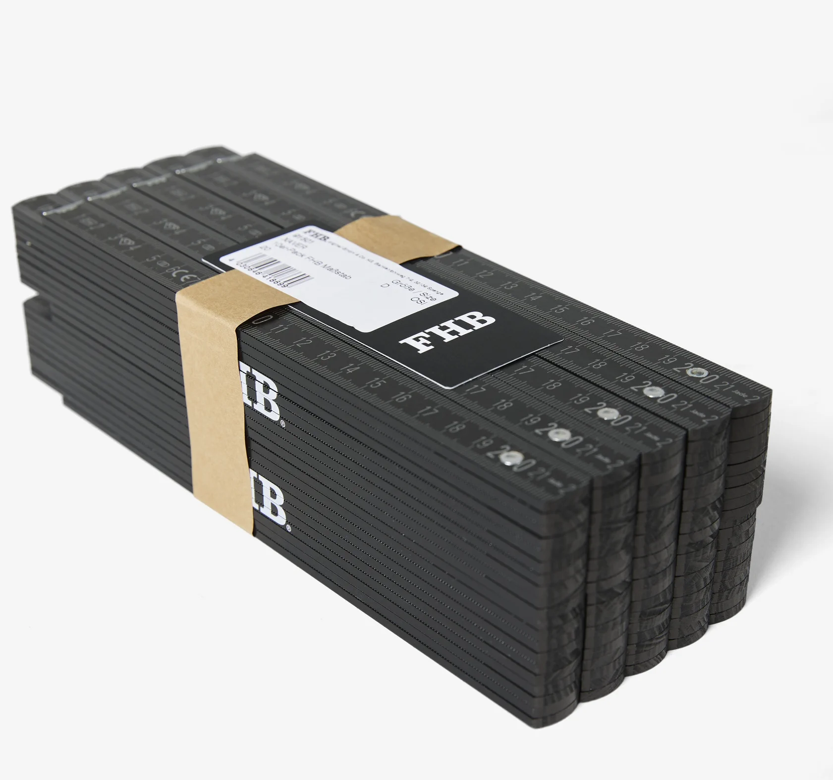 FHB-91501-xaver-meterstab-10er-pack-schwarz-front-1 FHB 10er-Pack Maßstab XAVER