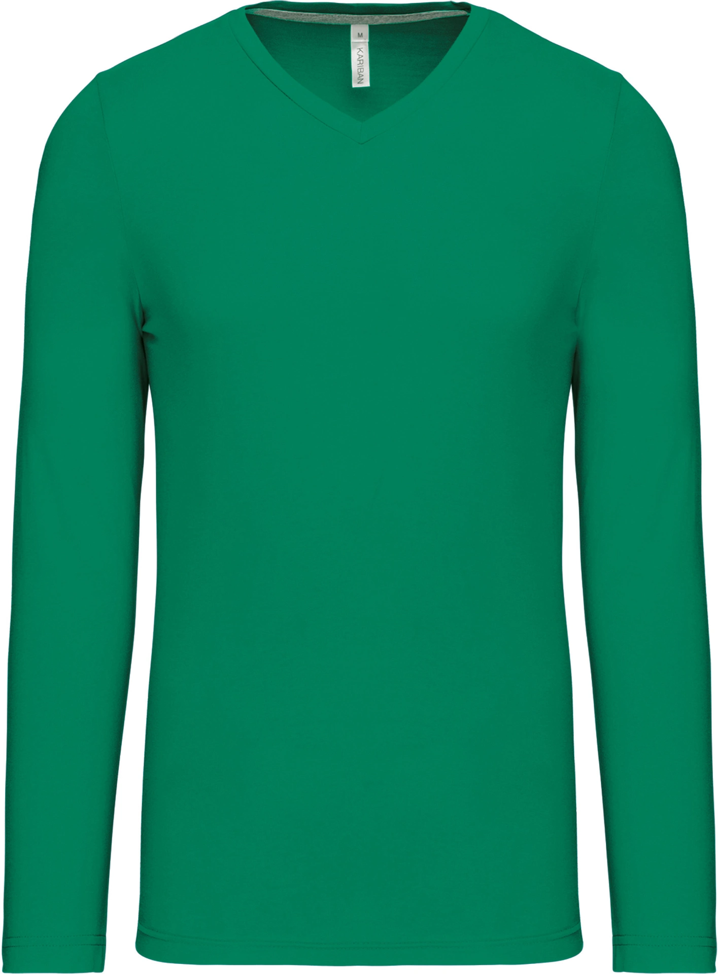 Kariban Herren V-Neck T-Shirt langarm