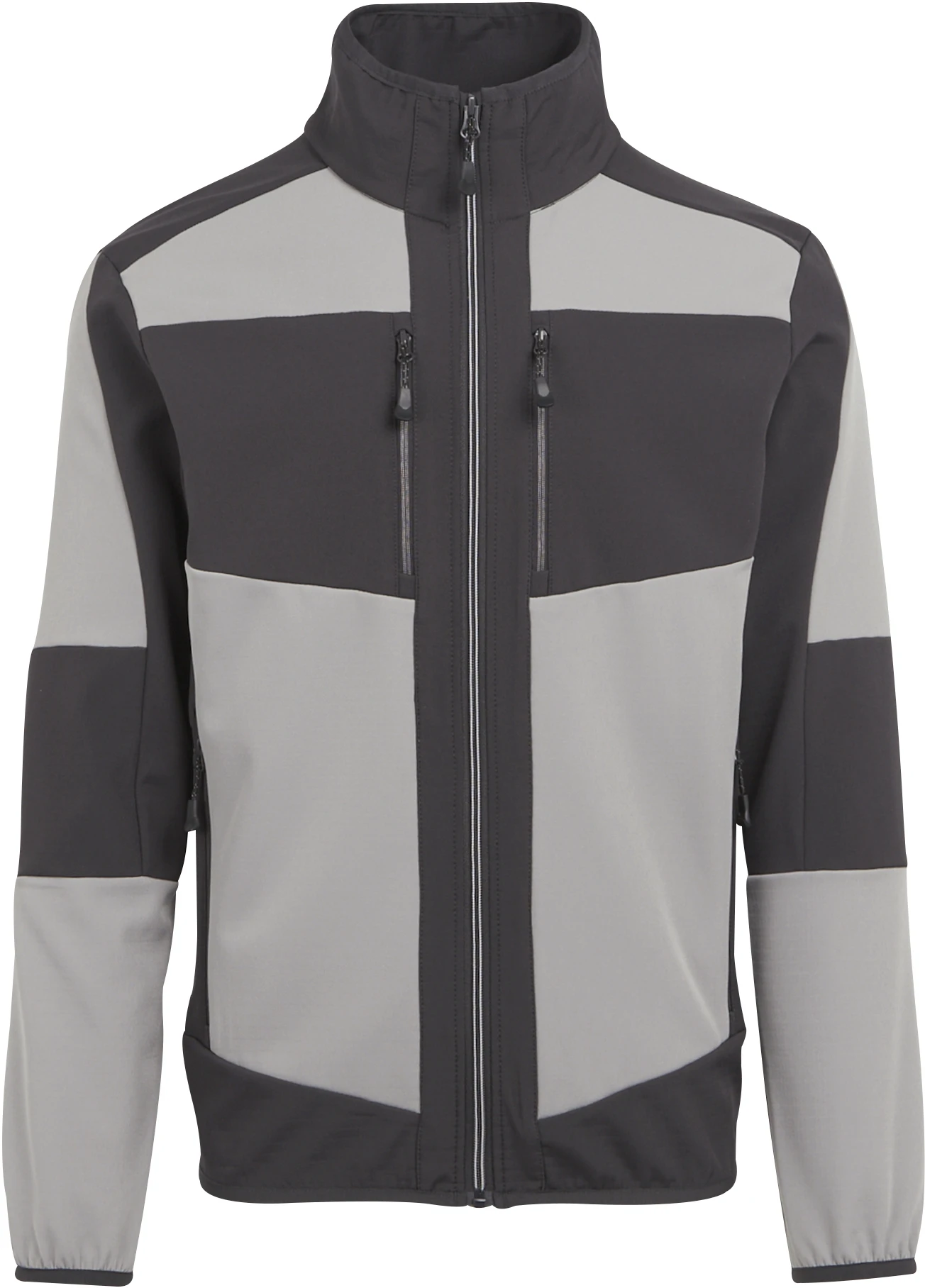 regatta-tra753-e-volve-unisex-2-layer-softshell-jacket-mineral-grey-ash-front-2 Regatta E-volve Unisex 2-Layer Softshell Jacket