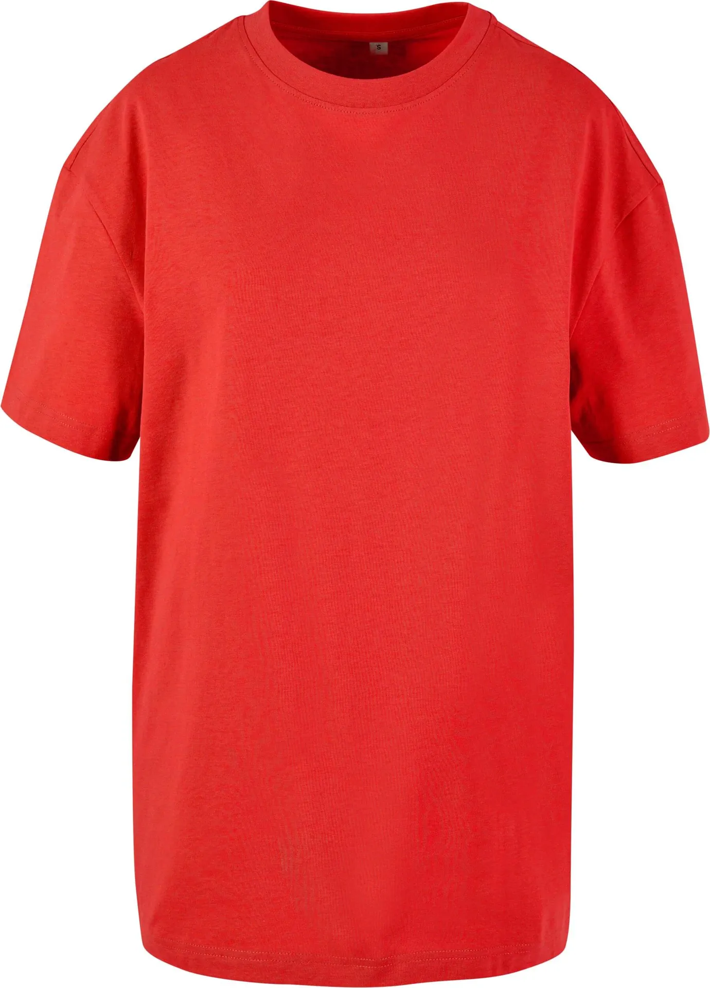 BYB-BY149-ladies-oversized-boyfriend-t-shirt-cityred-front-4 Build Your Brand Ladies Oversized Boyfriend Tee