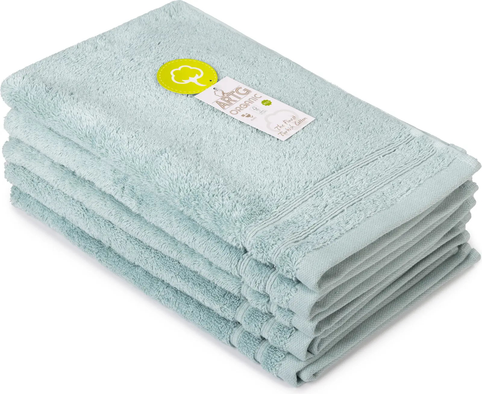 artg-ar505-organic-guest-towel-green-front-1 ARTG Organic Guest Towel