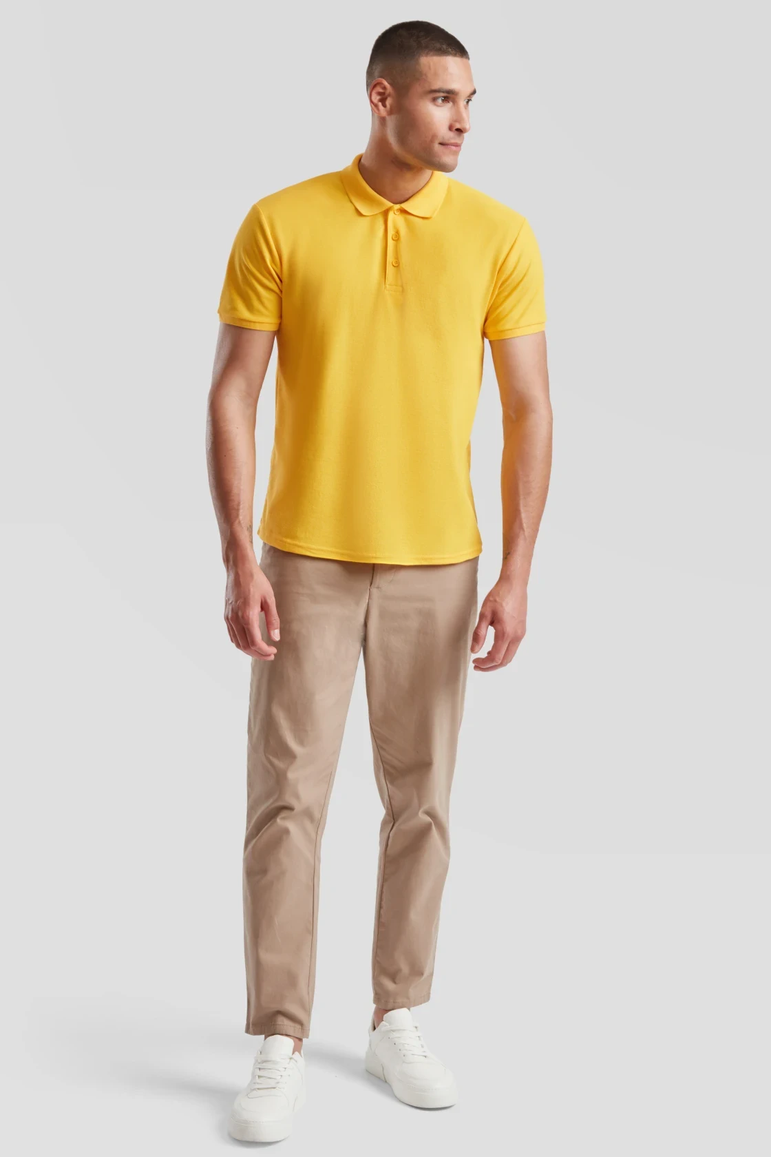 fruit-of-the-loom-63-402-0-poloshirt-65-35-sunflower-model-3 F.O.L. 65/35 Piqué Polo