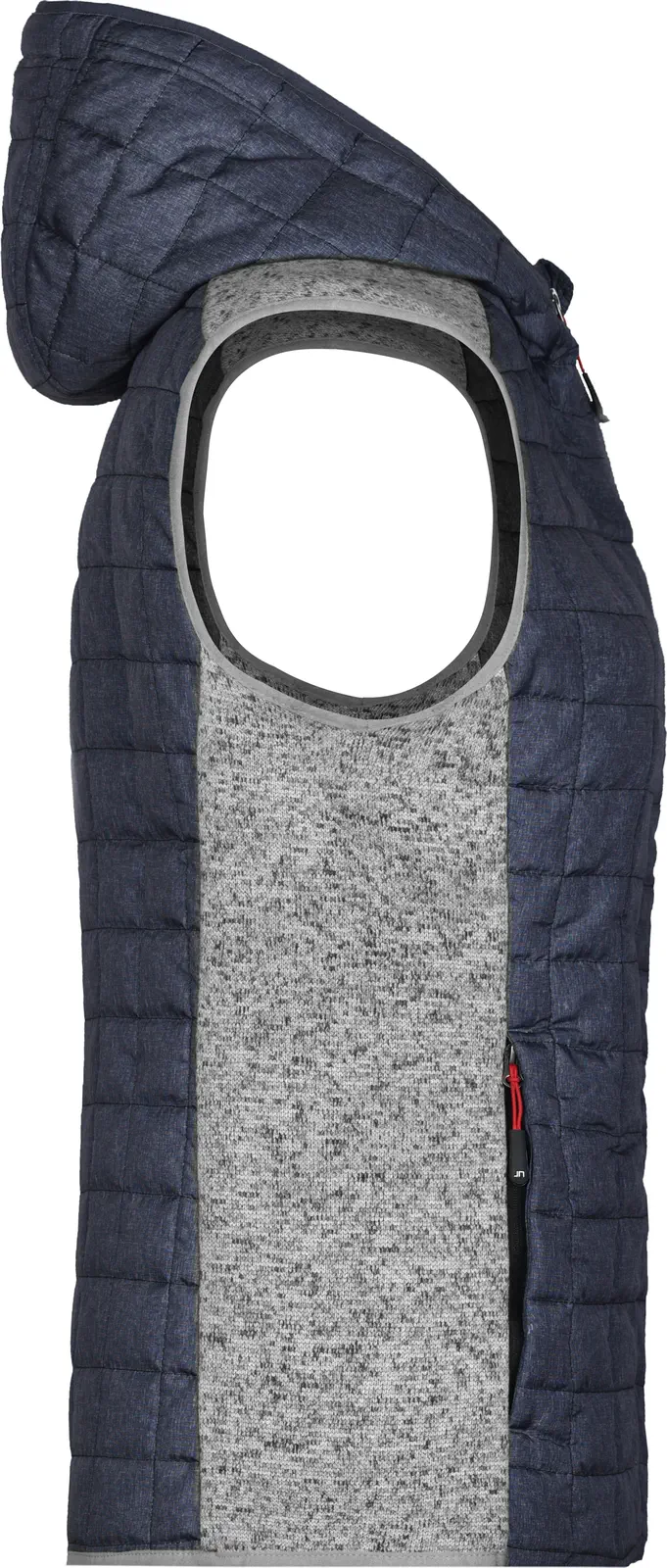 James & Nicholson Ladies Knitted Hybrid Vest