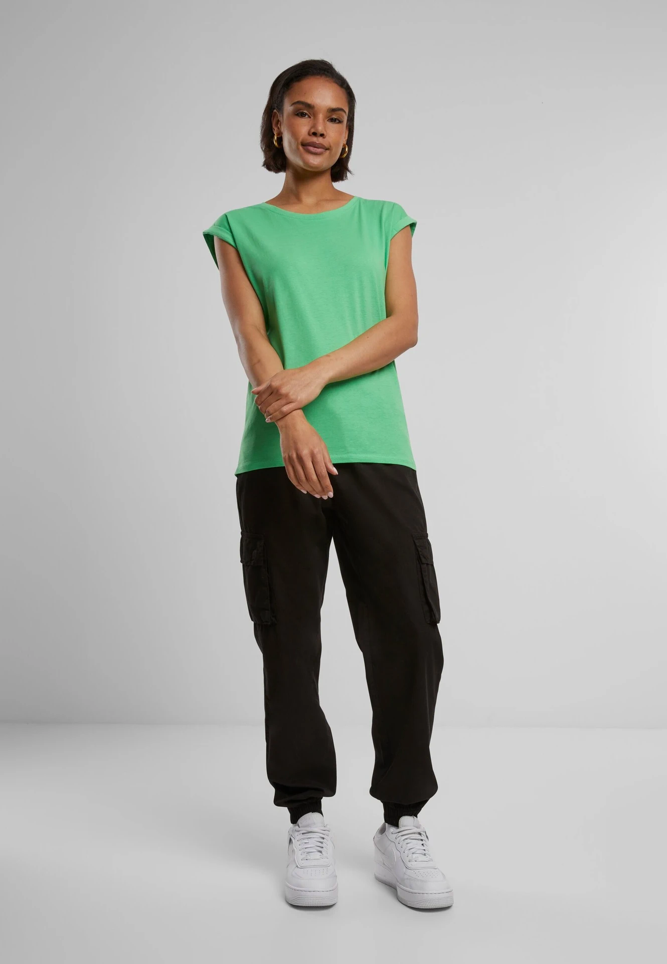 Build Your Brand Ladies Extended Shoulder Tee